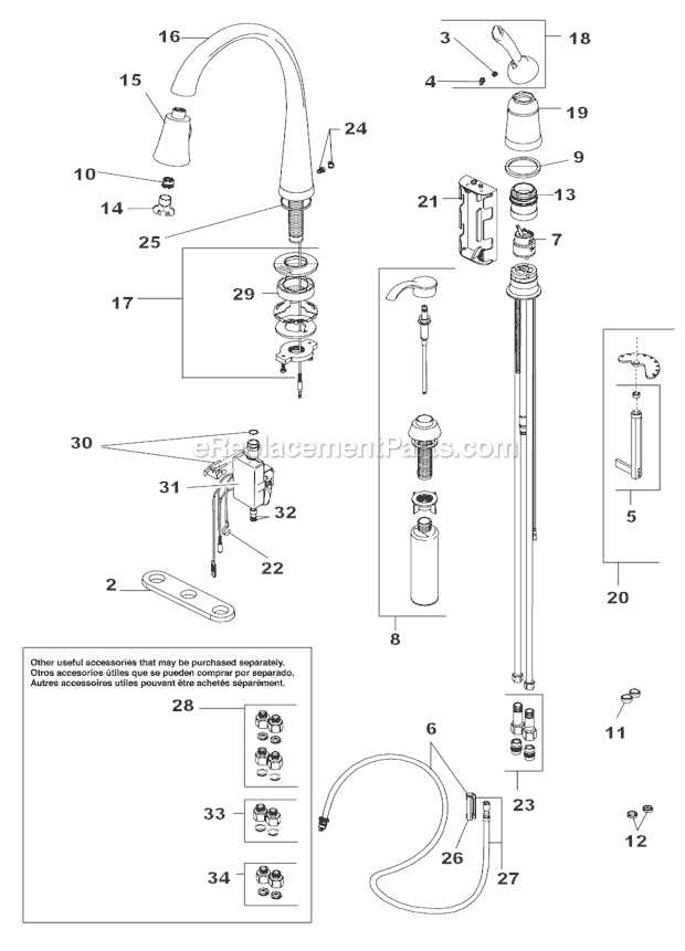 delta faucet parts diagram