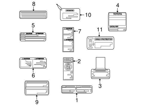 2009 toyota matrix parts diagram