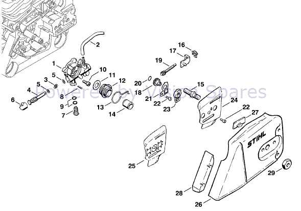 husqvarna ms360 parts diagram