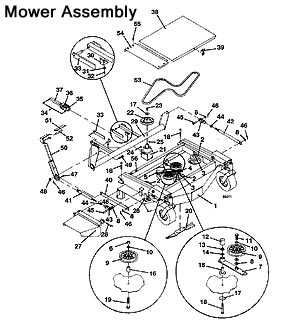 murray lawn mower parts diagram