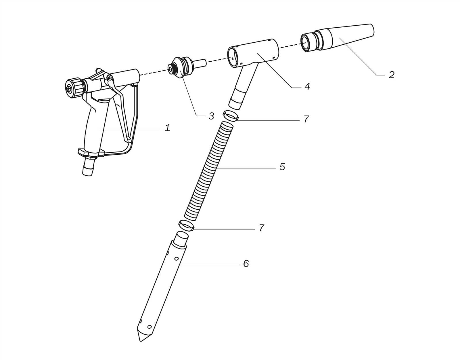 pressure washer gun parts diagram