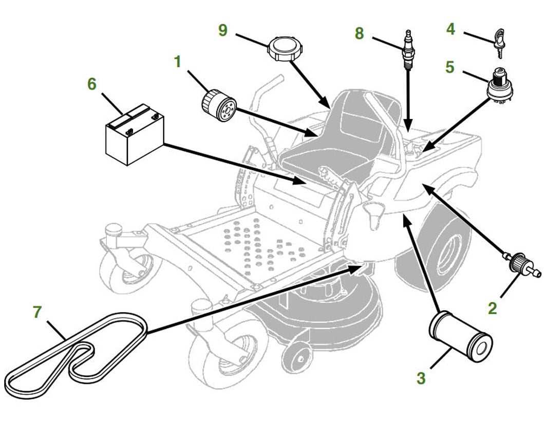 john deere 42 deck parts diagram