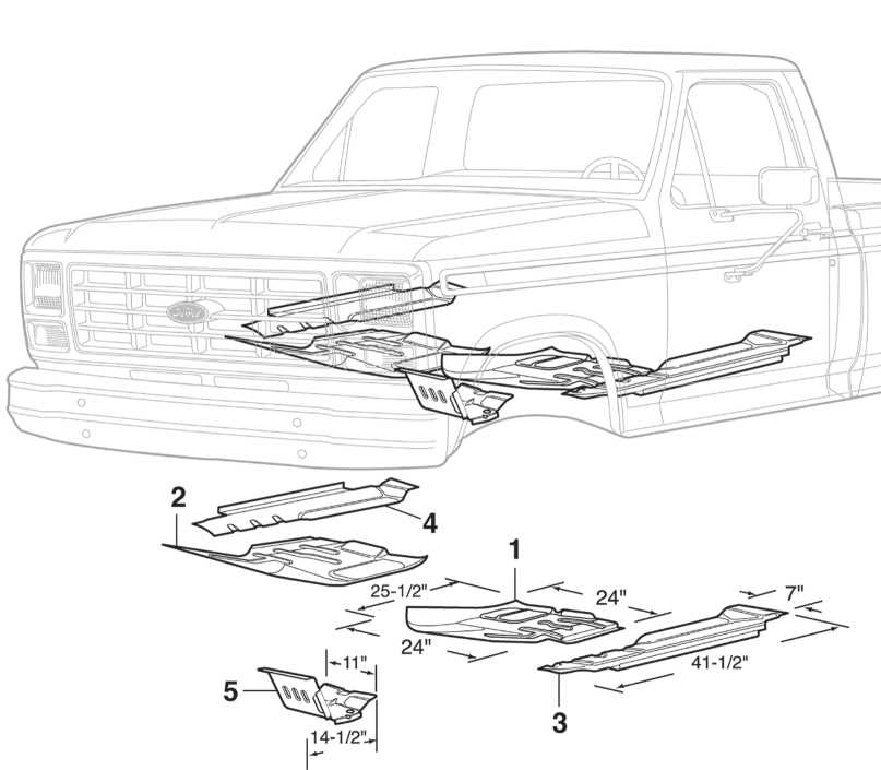 2015 ford f150 front bumper parts diagram