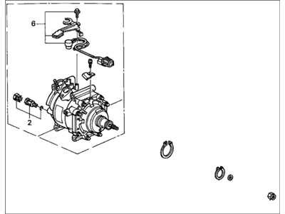 a c compressor parts diagram