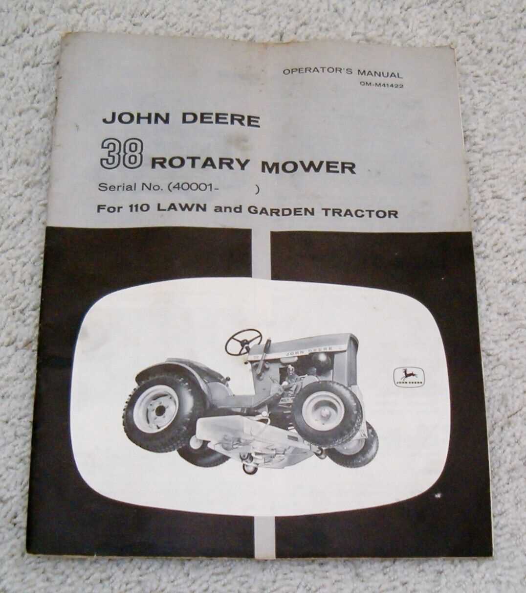 john deere 272 grooming mower parts diagram