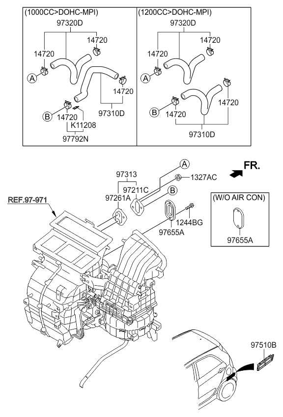 2011 kia sorento engine parts diagram