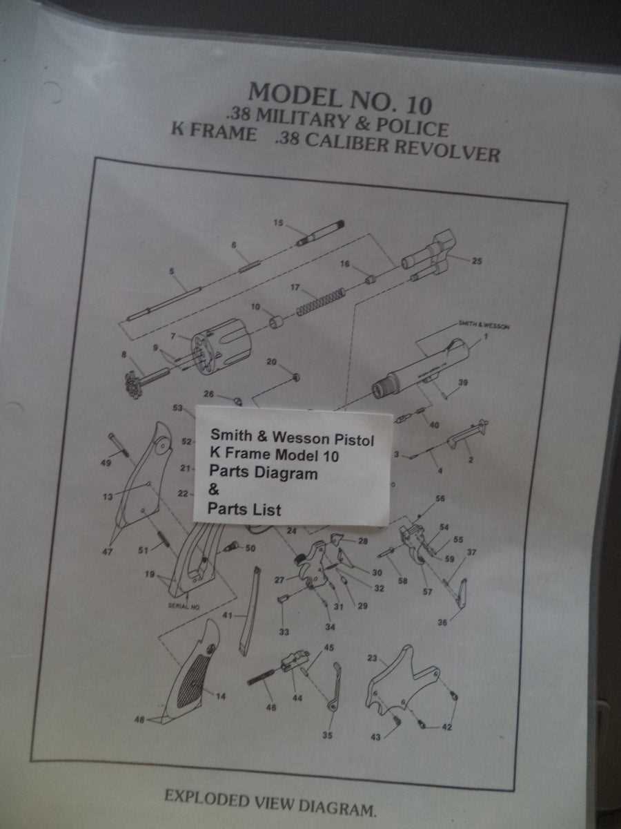 s&w victory parts diagram