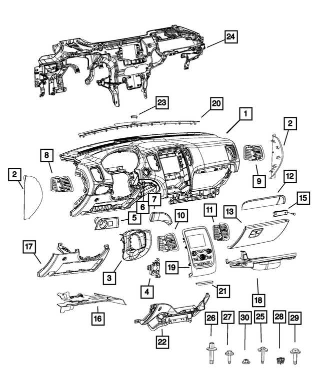 2018 dodge durango parts diagram