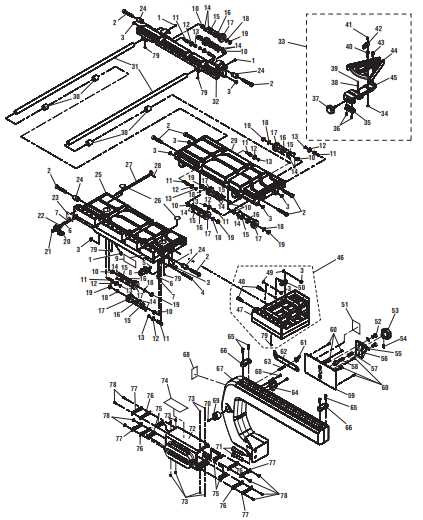 ridgid tile saw parts diagram