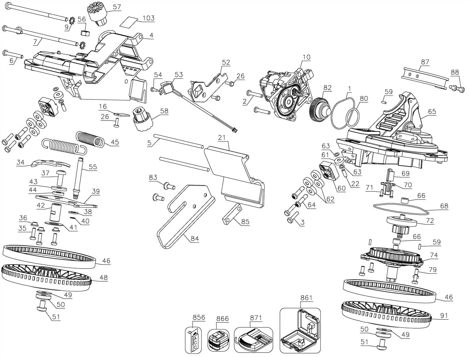 dewalt dw718 parts diagram