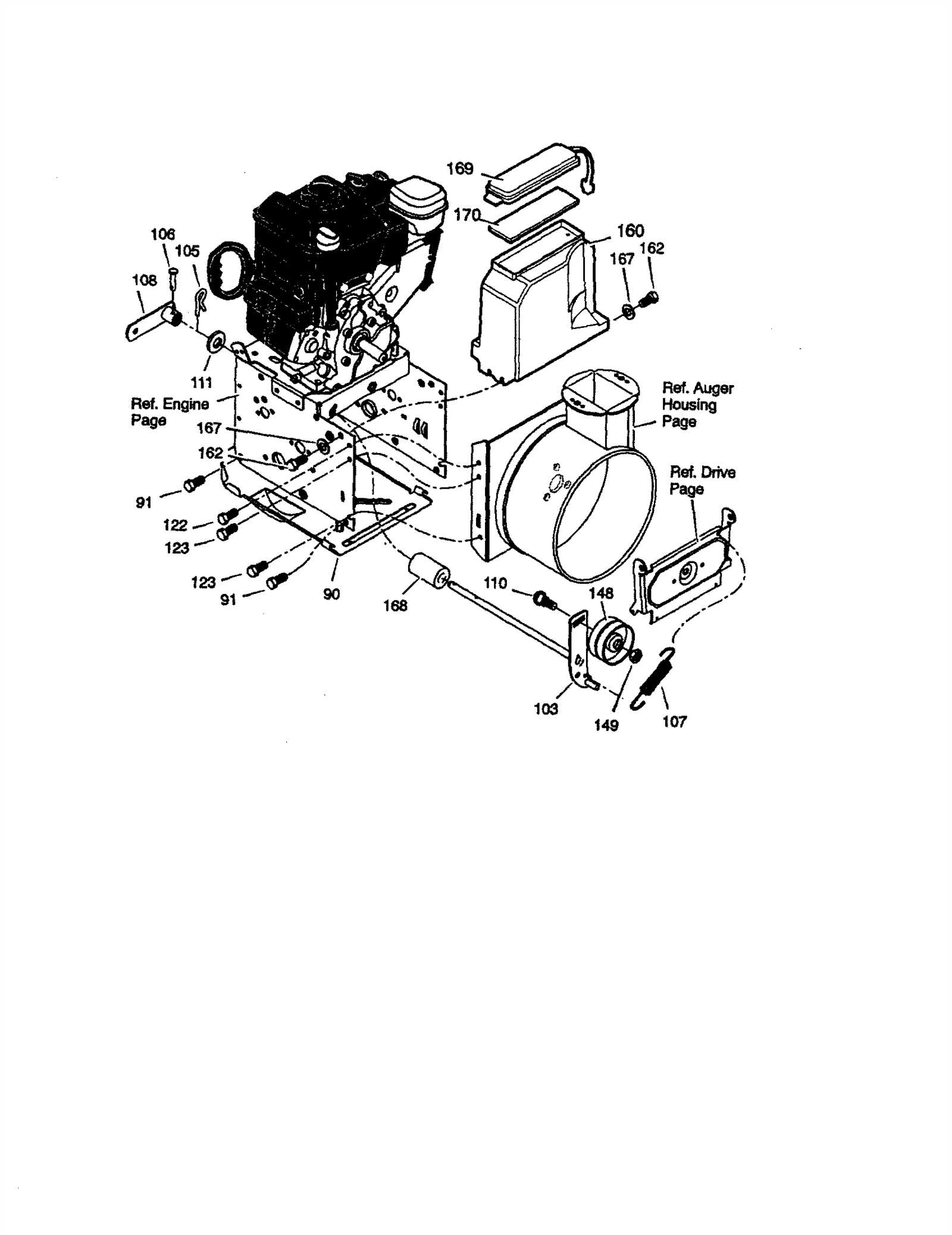 27 inch craftsman snowblower parts diagram