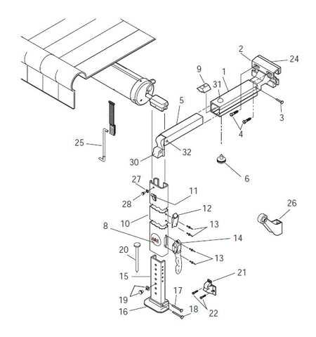 a&e 8500 dometic 8500 awning parts diagram