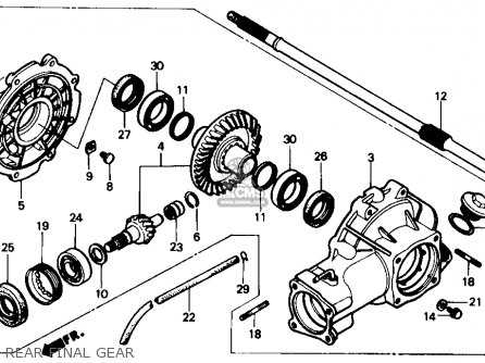 1986 honda fourtrax 350 parts diagram