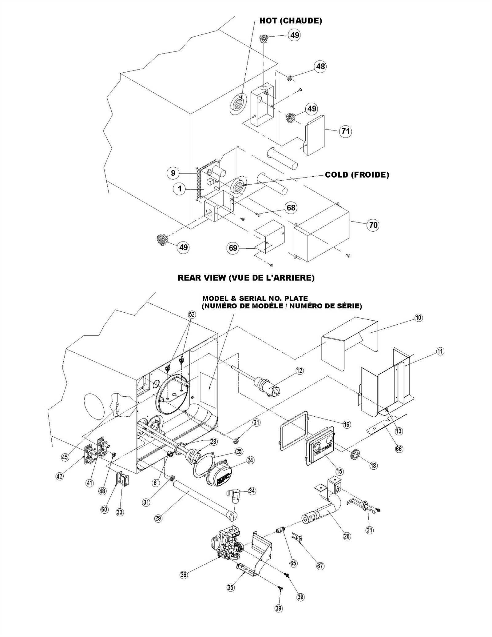 rv hot water heater parts diagram