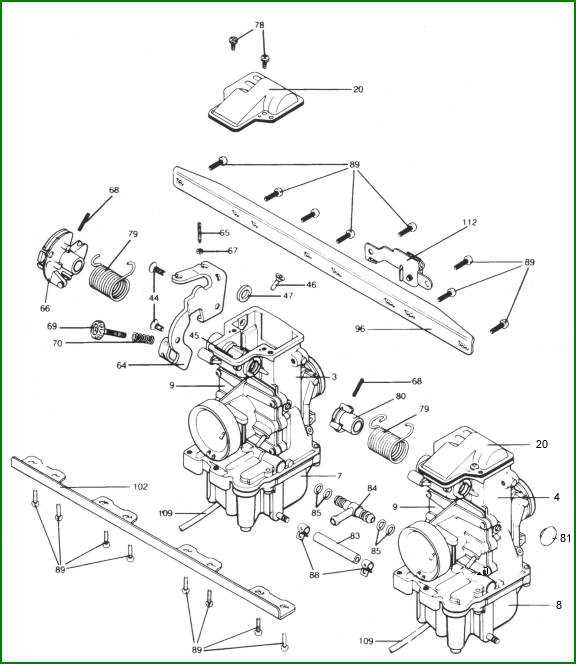 mikuni carb parts diagram