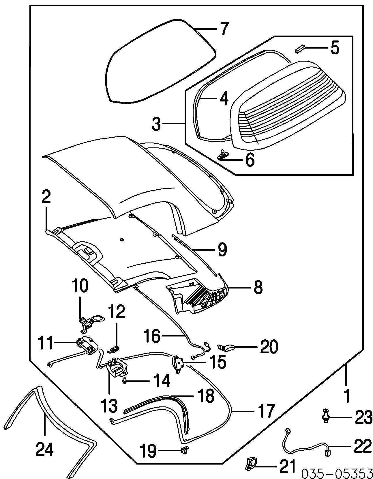 mercedes sl500 parts diagram