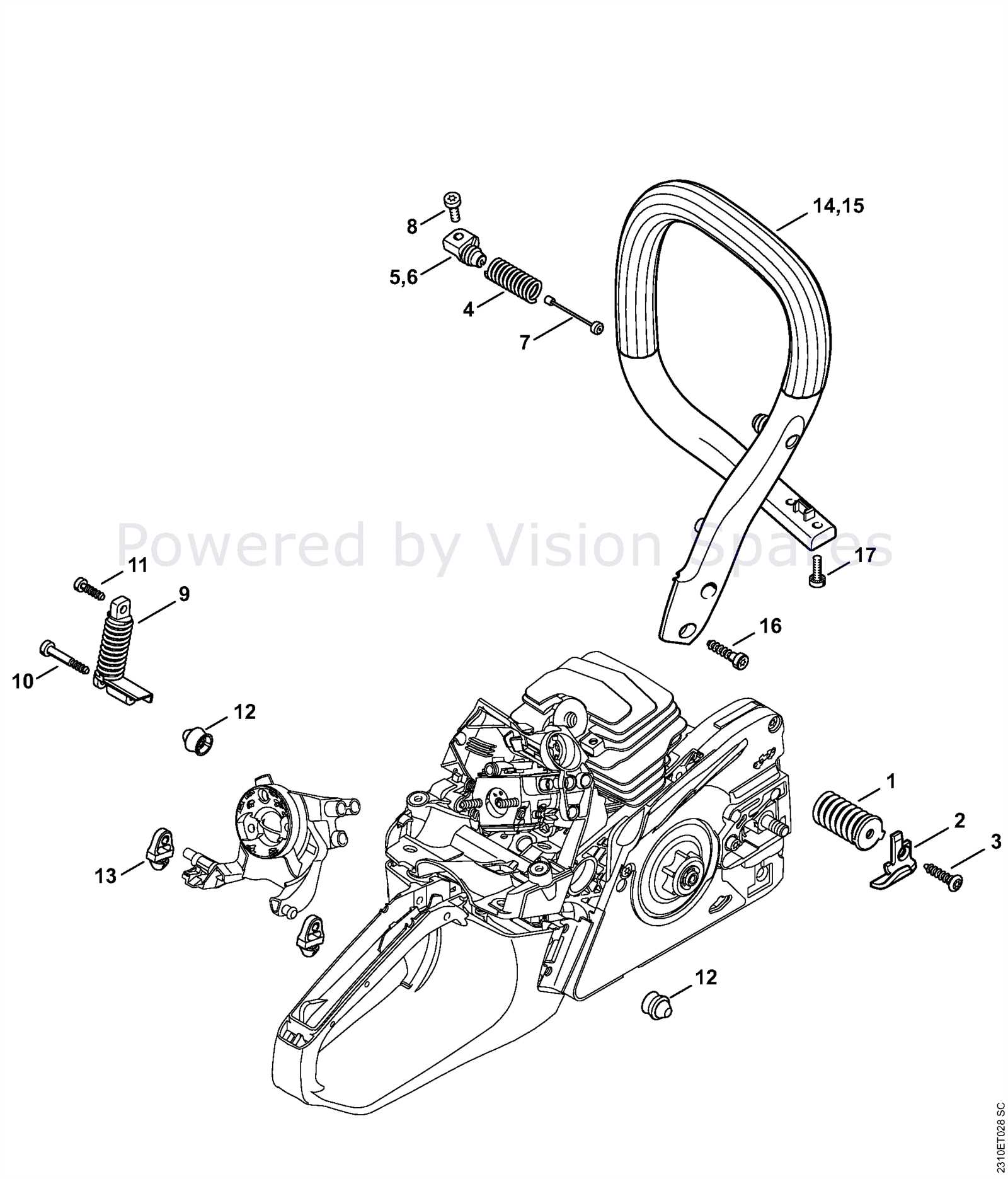 stihl spare parts diagrams