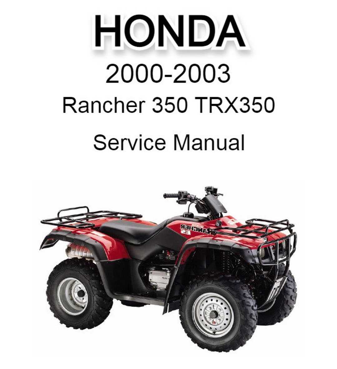 2000 honda rancher 350 parts diagram