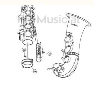 tenor saxophone parts diagram