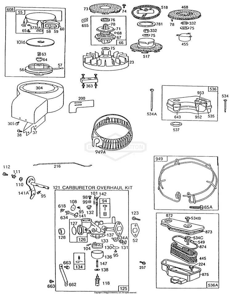 8 hp briggs and stratton engine parts diagram