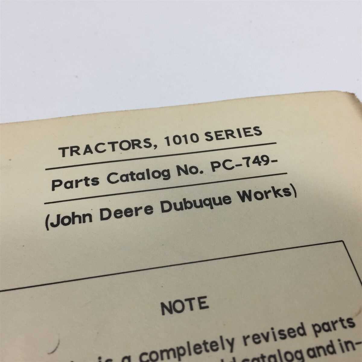 john deere 1010 parts diagram