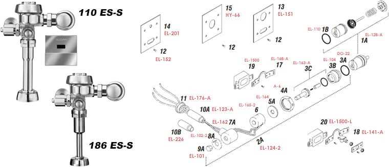 toilet repair parts diagram
