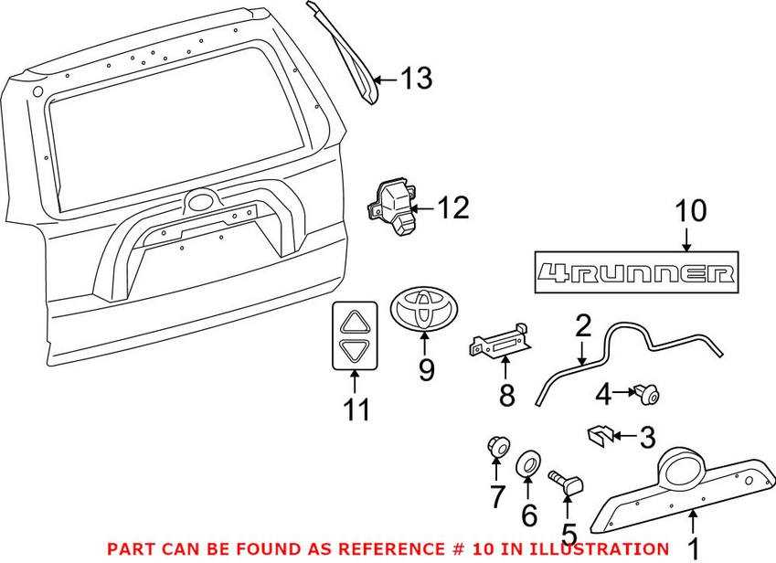 toyota parts diagram 4runner