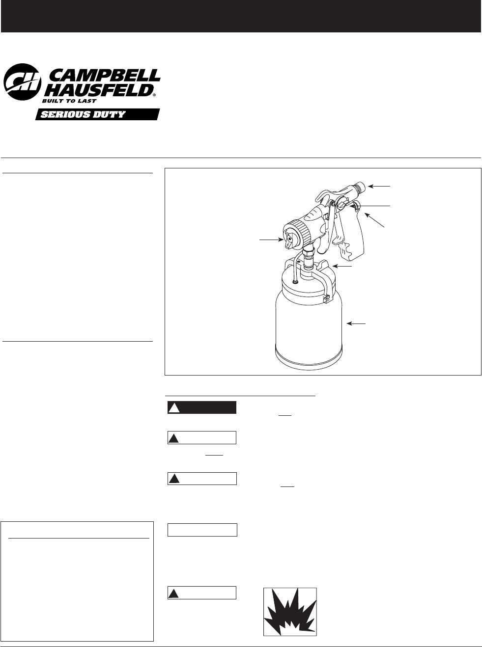 campbell hausfeld paint sprayer parts diagram