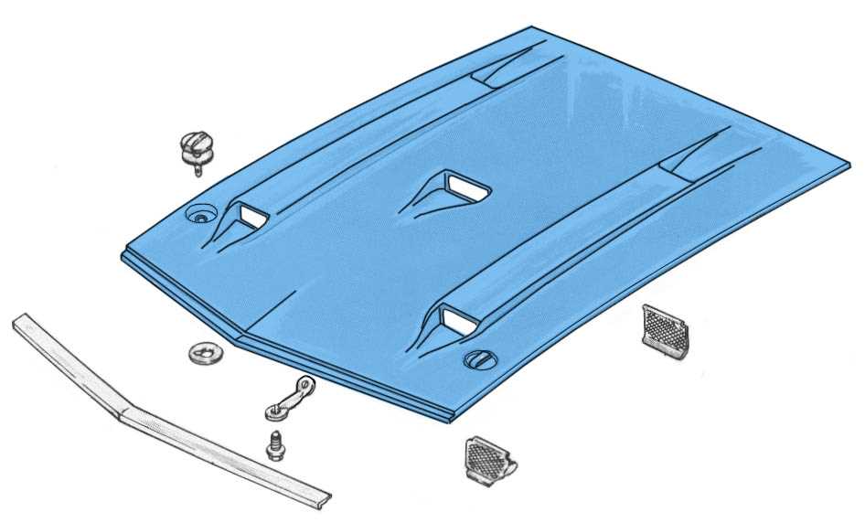 1969 mustang body parts diagram