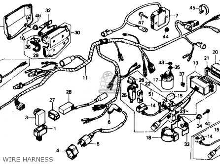 1986 honda fourtrax 350 parts diagram