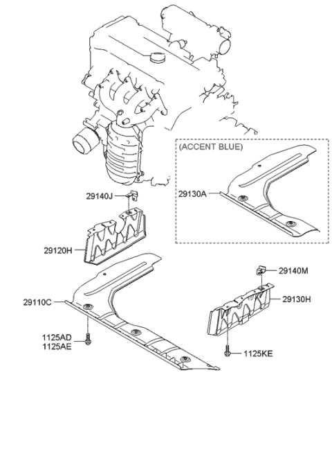 2009 hyundai accent parts diagram