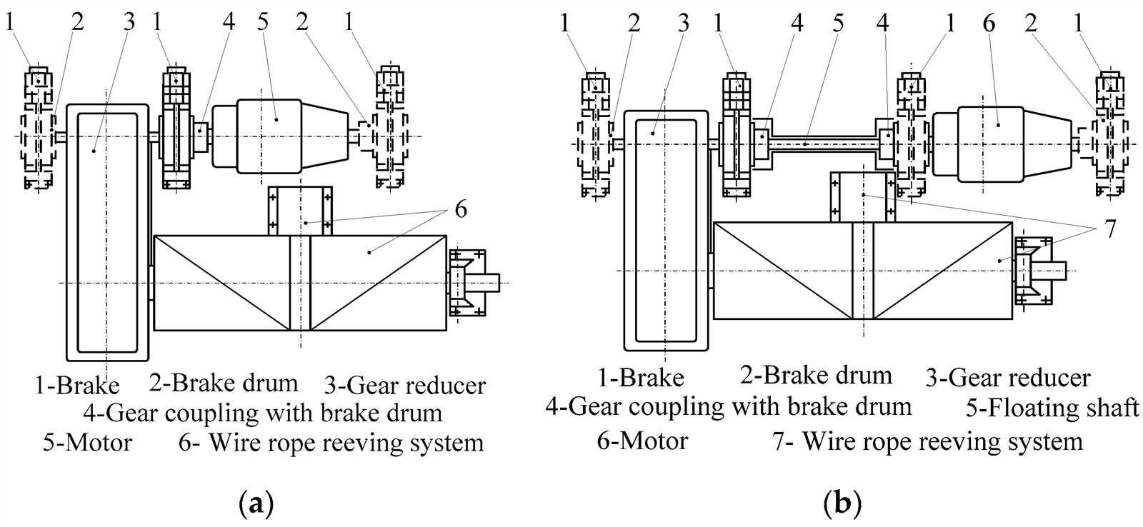 4 part crane block reeving diagram