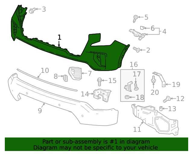 2013 gmc sierra parts diagram