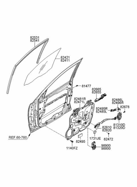 2011 hyundai santa fe parts diagram