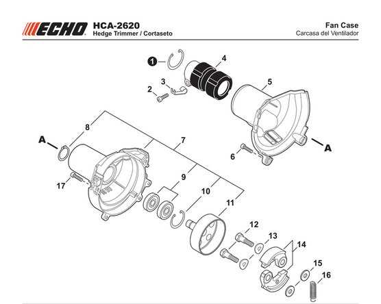 echo hedge trimmer parts diagram