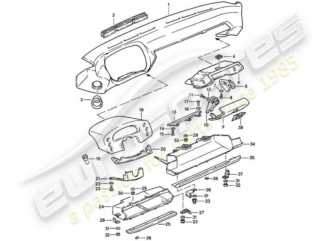 porsche 928 parts diagram