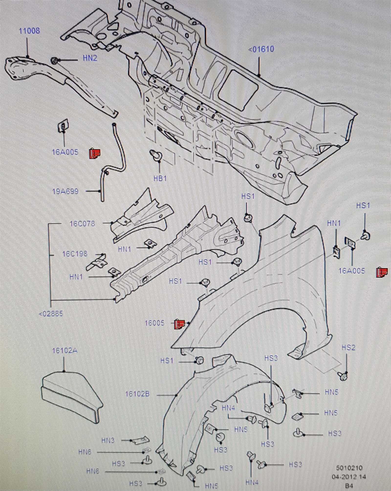 2012 ford focus body parts diagram