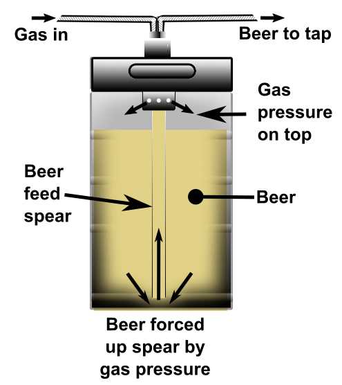 beer keg parts diagram