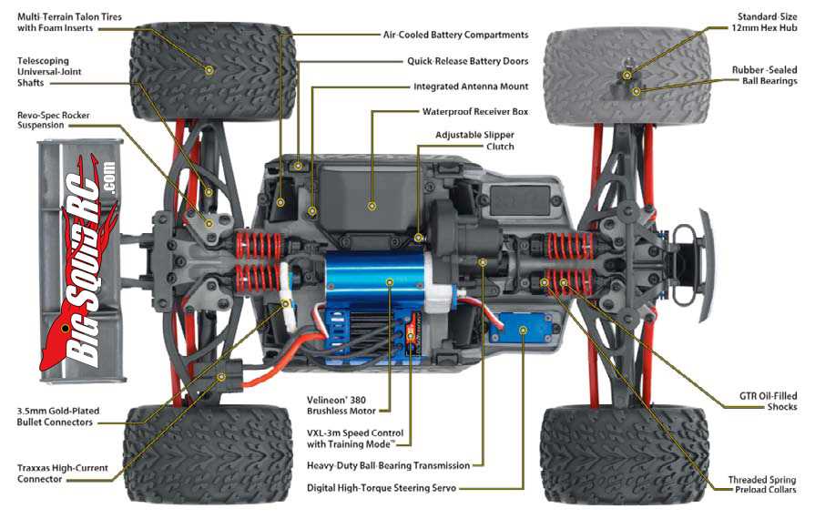 traxxas revo parts diagram