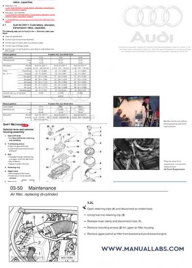 2014 audi a4 parts diagram