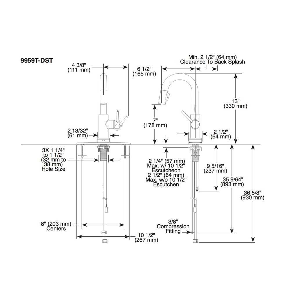 delta touch faucet parts diagram