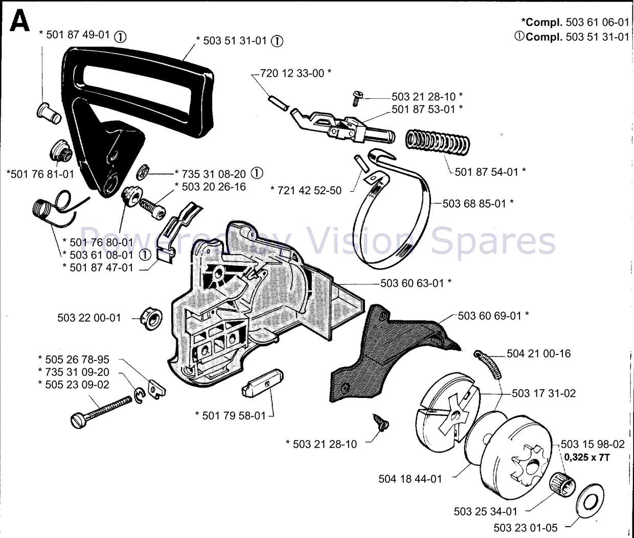 john deere 50v chainsaw parts diagram