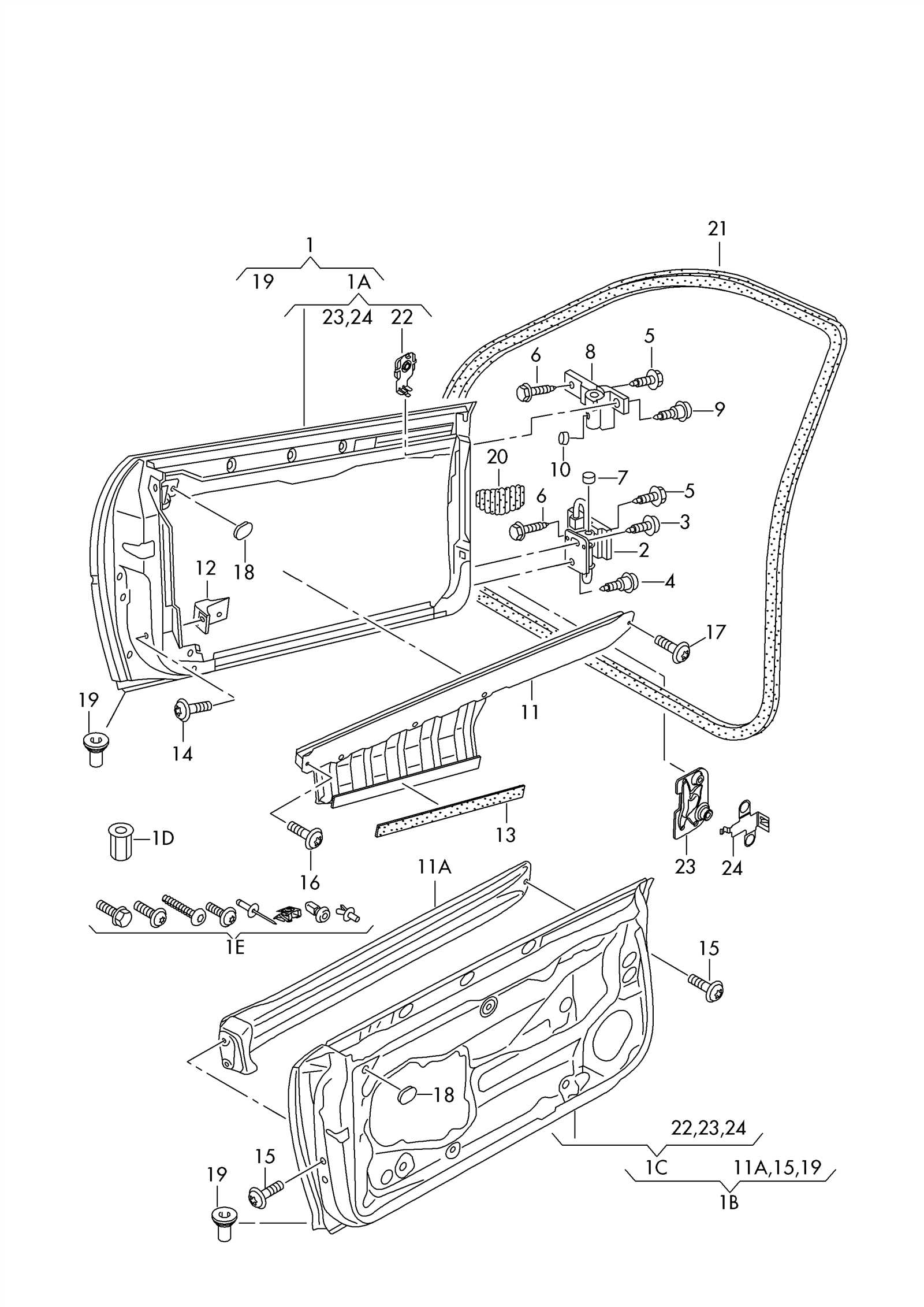 audi a3 8p parts diagram