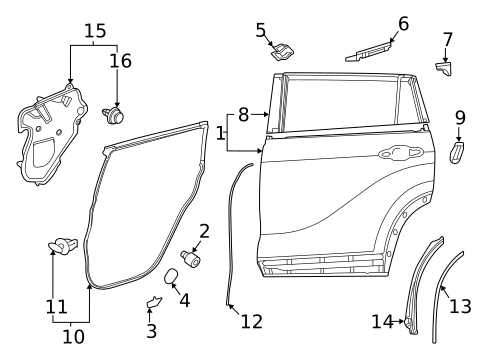car door diagram parts
