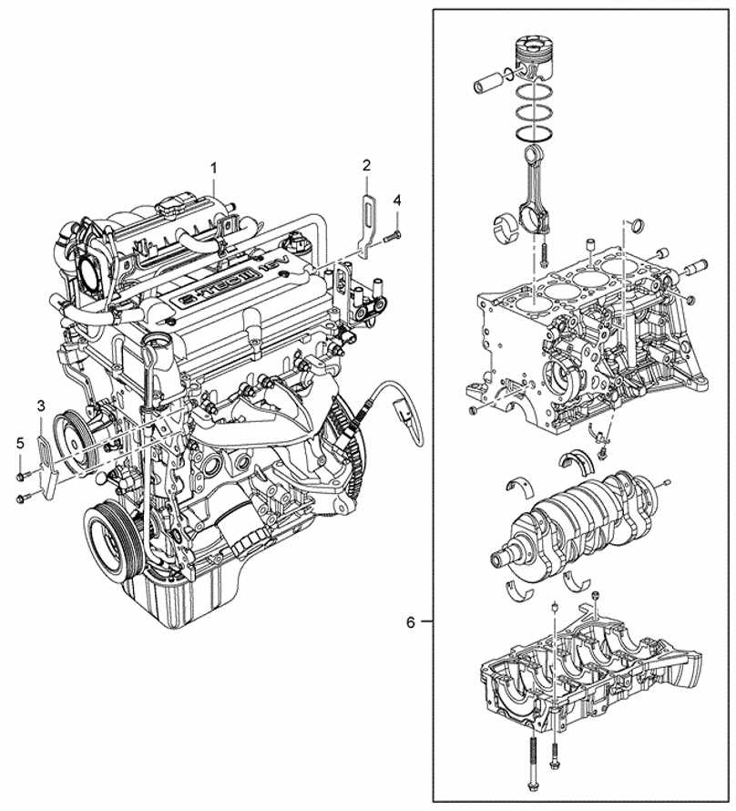 chevy sonic engine parts diagram