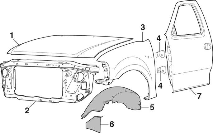 2014 ford f350 front end parts diagram