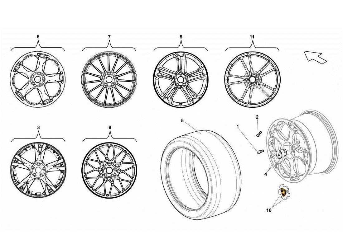 car tyre parts diagram