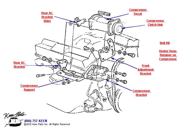 a c compressor parts diagram