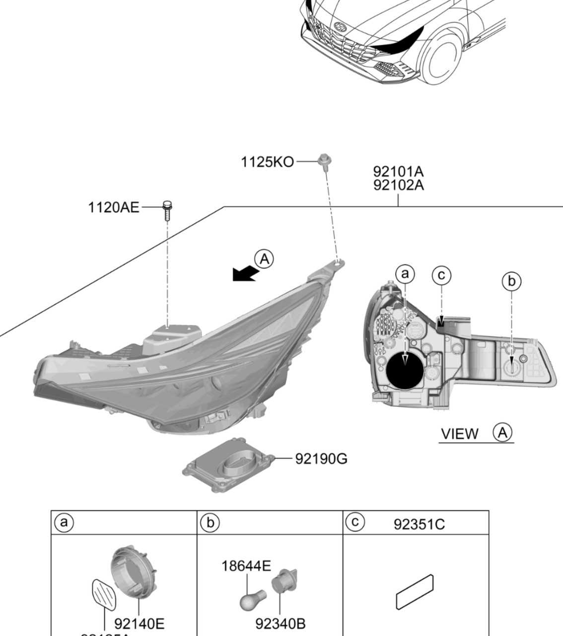 2022 hyundai tucson parts diagram