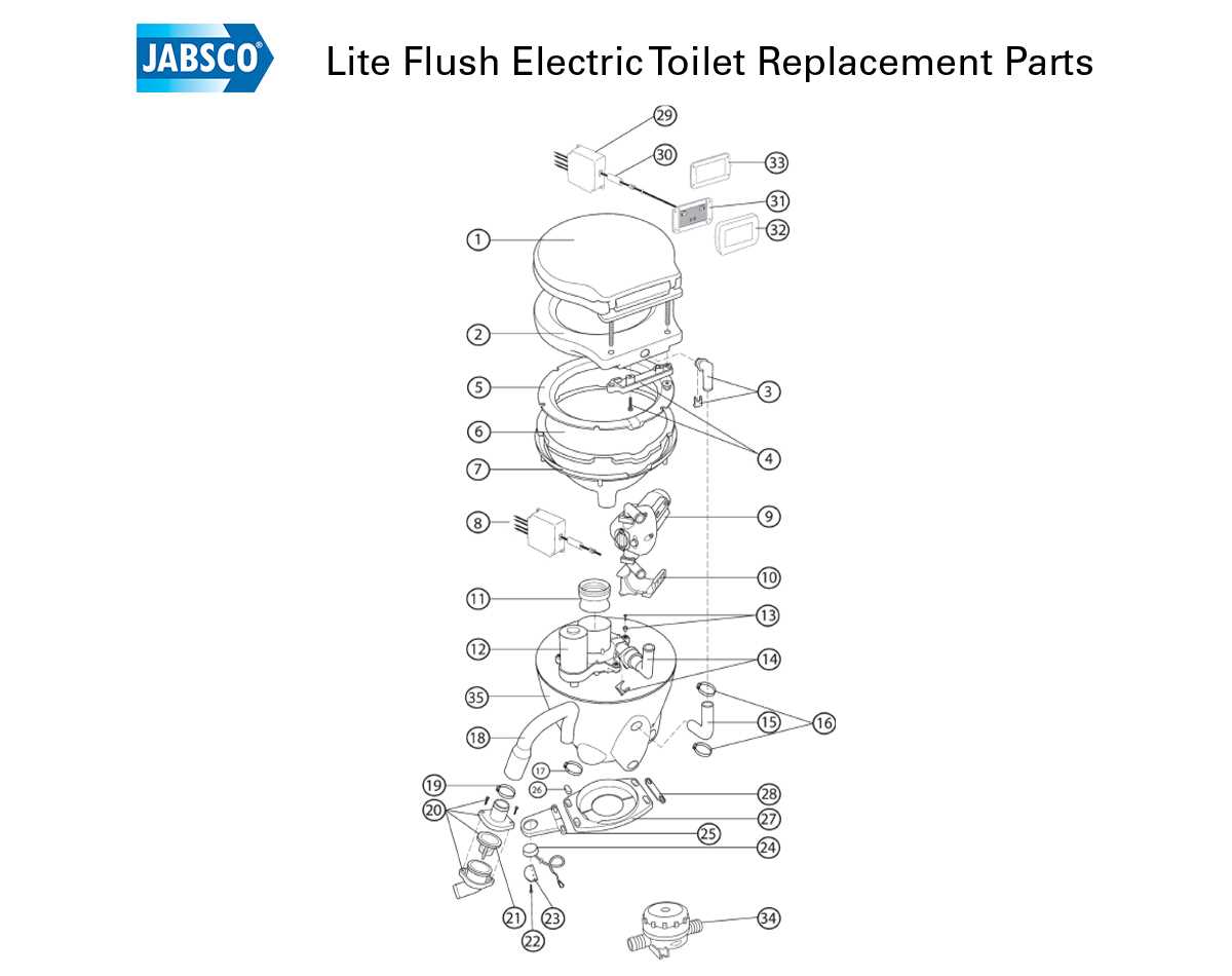 toilet repair parts diagram